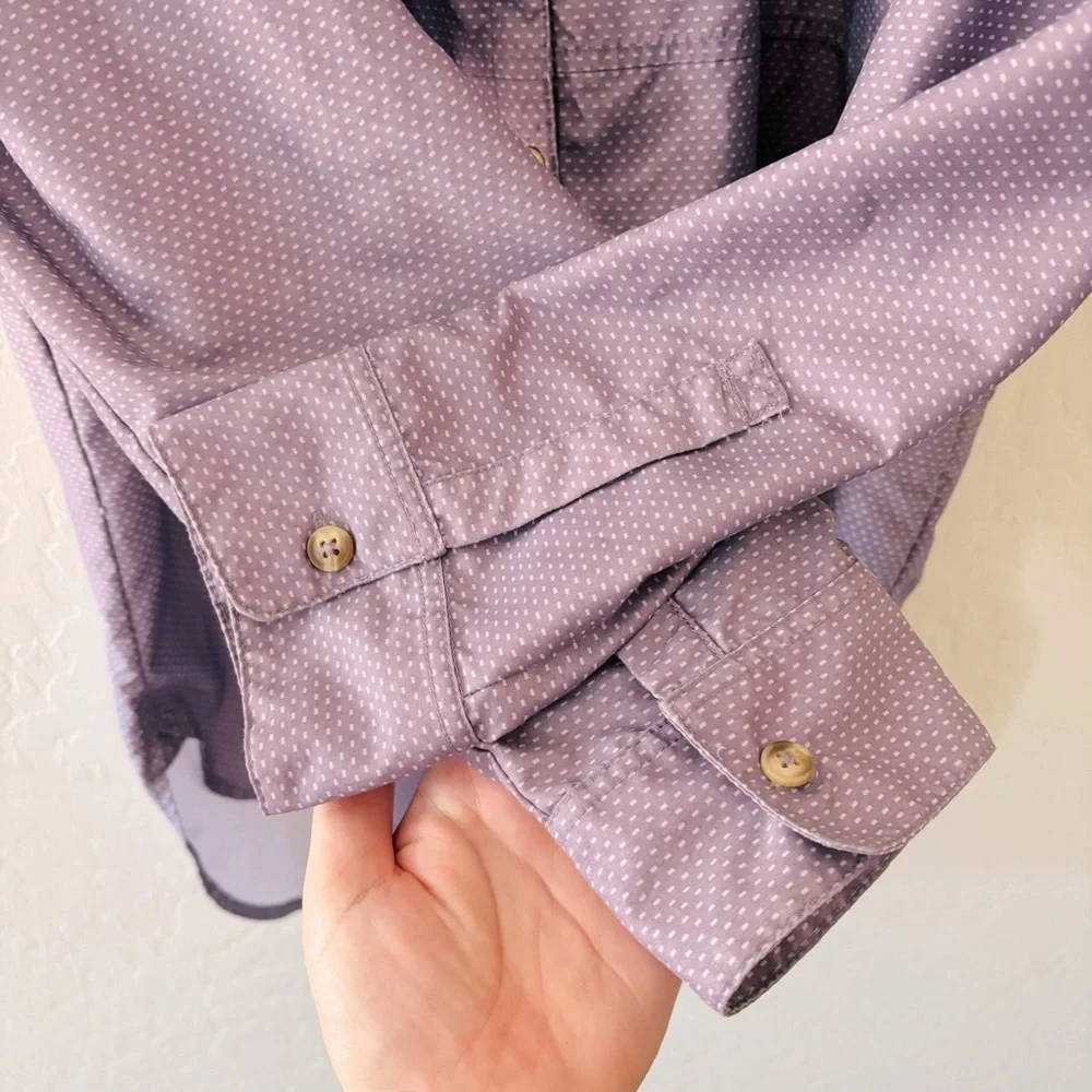The North Face Stevie Womens XL Purple Sage Dotted Long Sleeve Shirt - Picture 5 of 8